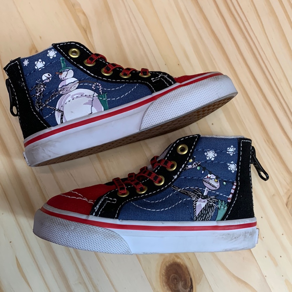 Vans x Disney- Nightmare Before Christmas high tops- toddler 5.5